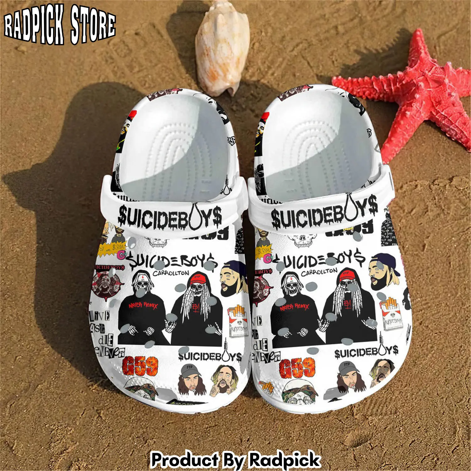 Radpick premium suicideboys music clogs shoes comfortable for men women rp6522090